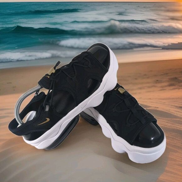 Nike Shoes - Nike Air Max Koko Platform Sandals Women's Size 11 Black/White/Gold CW9705-001